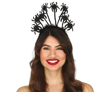 Halloween Tiara Spinnen, Verzenden, Nieuw