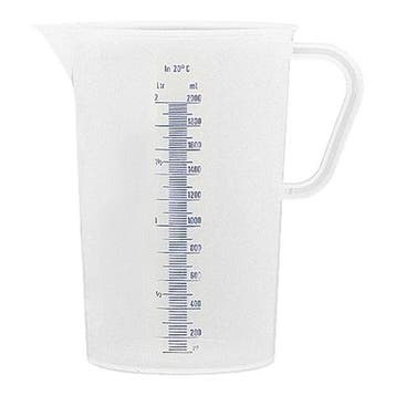Maatbeker | Kunststof | Maatverdeling | 2L | Ø150x205(h)mm, Verzenden, Nieuw in verpakking