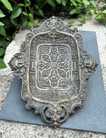 Decoratief dienblad - Duitsland - Brons Art Nouveau