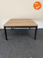 Ahrend Bijzettafel - Zwart onderstel - 80x80cm - Blad in kle, Werkplek, Ophalen of Verzenden, Gebruikt, Bureau