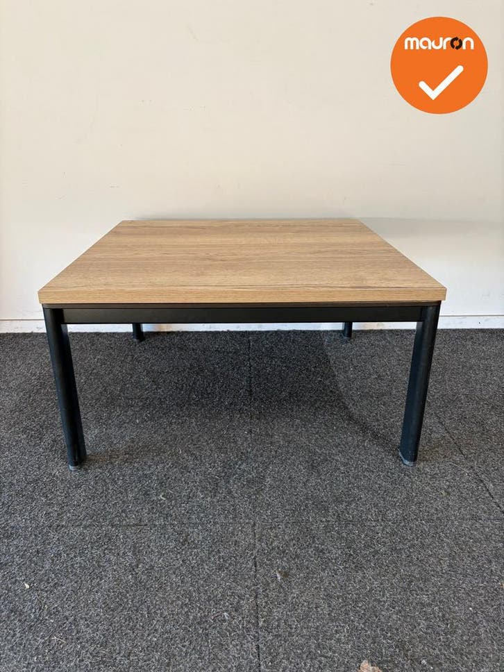 Ahrend Bijzettafel - Zwart onderstel - 80x80cm - Blad in kle, Zakelijke goederen, Kantoor en Winkelinrichting | Kantoormeubilair en Inrichting