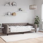 Slaapbank 100x200 Taupe | Retour Deal | 57% Korting!, Verzenden, Nieuw, Overige maten, 200 cm