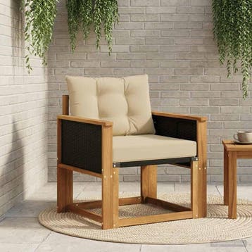 vidaXL Buiten Midden Sofa Massief Acacia Hout Naturel, Verzenden, Nieuw