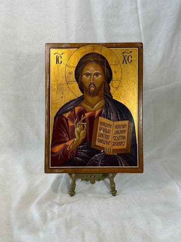 Icoon - Christus Pantokrator - Hout - Jezus Christus