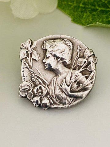 Zilver, E. Dropsy (1848-1923) - Maison Savard - Art Nouveau