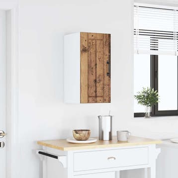 vidaXL Keukenbovenkast Lucca bewerkt hout oud houtkleurig, Verzenden