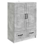 vidaXL Dressoir met lade Betongrijs 66 x 34,5 x 92 cm, Huis en Inrichting, Verzenden, Nieuw