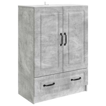 vidaXL Dressoir met lade Betongrijs 66 x 34,5 x 92 cm, Huis en Inrichting, Verzenden, Nieuw