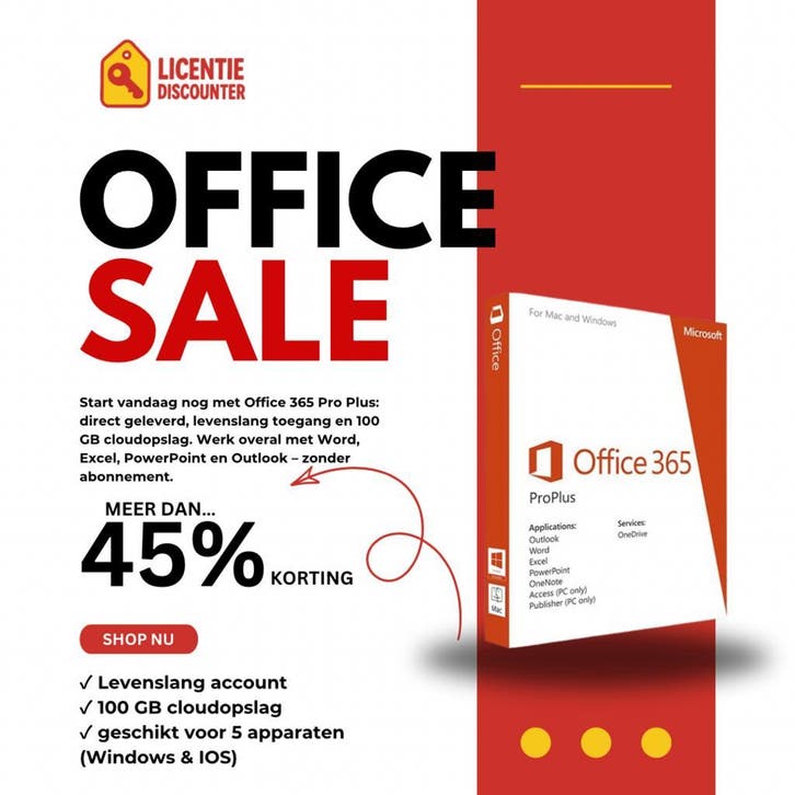 Office 365 Pro Plus – Levenslang – Directe Levering, Informatique & Logiciels, Logiciel Office