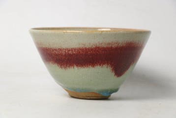 Shinsha (koperrood) theeschaal van de Japanse meester Imai