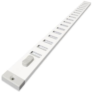 Aluminium afsluitbaar schuifrooster opbouw 470 x 30mm - WIT, Verzenden, Nieuw
