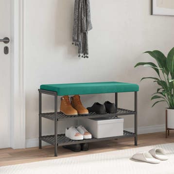 vidaXL Bankkussen fluweel Turquoise Diepte 35 cm, Verzenden