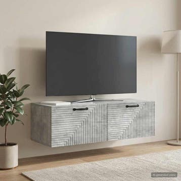 vidaXL Wandmontage TV-kast Betongrijs 98 x 41 x 30 cm, Verzenden, Nieuw