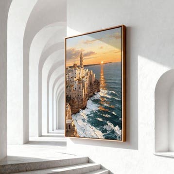 Iconica - Cliffside Golden Sunset - unique 1/1 XXL (150 x