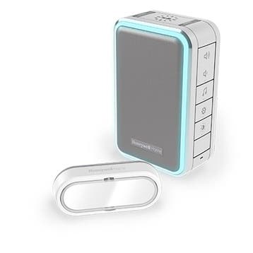 Honeywell draadloze deurbelkit met halo lichtgrijs -, Verzenden, Nieuw