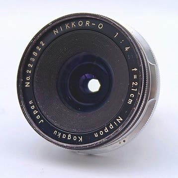 Nikon Nikkor-O 1:4 f=2.1cm No. 223822 with viewfinder;