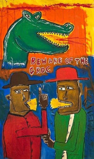 Malo - Beware of the Croc - like basquiat