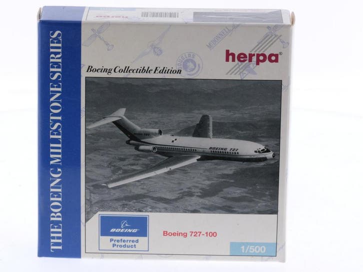 Schaal 1:500 Herpa 510820 Boeing 727-100 Boeing Company R..., Hobby & Loisirs créatifs, Modélisme | Avions & Hélicoptères, Enlèvement ou Envoi