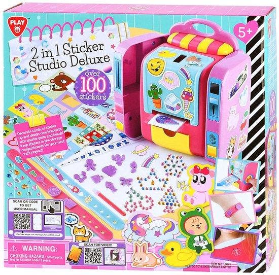 Play stickerstudio deluxe - 2in1 knutselset met 100 stick..., Enfants & Bébés, Jouets | Autre, Envoi