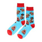 Sokken - Capybara Print - Blauw - Katoen - Maat 38-45