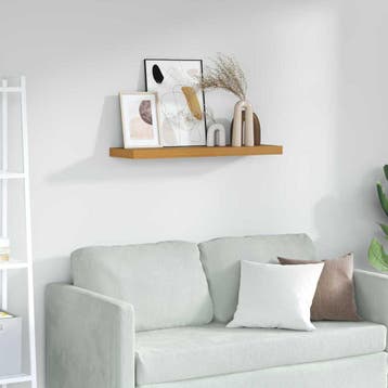 vidaXL Wandplank Muurmontage Beige 90 x 23,5 x 3,8 cm, Verzenden, Nieuw