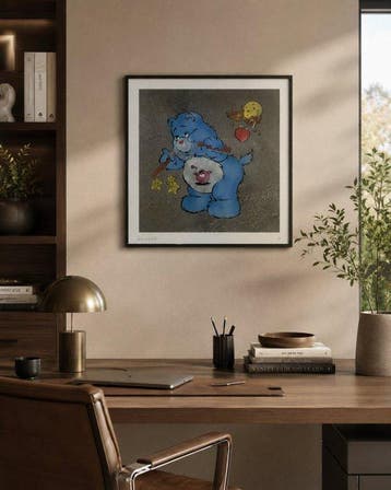 Ben Eine (1970) - Scare Bear Blue