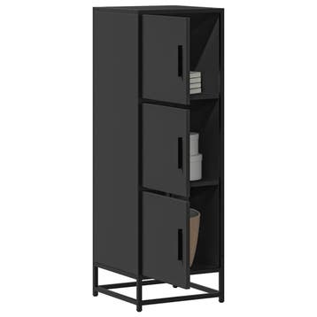 vidaXL Hoge kast 35,5x35x106,5 cm bewerkt hout en metaal, Verzenden