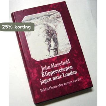 Klipperschepen jagen naar londen 9789022816233 Masefield, Boeken, Verzenden, Gelezen, Masefield