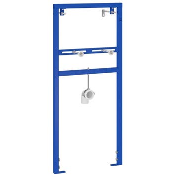 vidaXL Wandsteun voor wastijnsysteem Blauw 50 x 3 x 112 cm, Verzenden