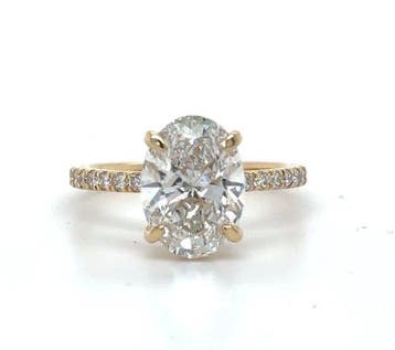 Bague de fiançailles - 14 carats Or jaune - 3.03ct. tw.