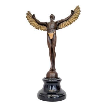 sculptuur, Icarus - 40 cm - Brons, Marmer, Antiek en Kunst