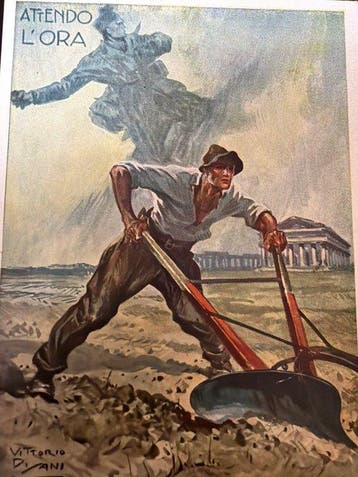 Italië - Militaire kaart van de Zwartehemden cc. nn., Verzamelen, Gelopen