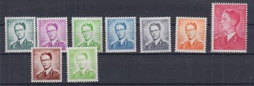 België 1958 - Boudewijn bril - OBP : 1066/1075 wit en fosfor