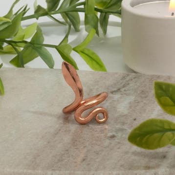 Koperen ring snake, Ophalen of Verzenden