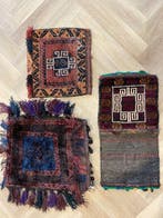 3 stuks Vintage Afghaan - NO RESERVE PRICE - handgeknoopt -, Huis en Inrichting, Nieuw