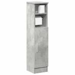 vidaXL Badkamerkast met rolhouder 20,5x22x90 cm betongrijs, Verzenden, Nieuw