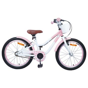 vidaXL Kinderfiets 18 Inch voor 5-7 jaar oud Licht Roze, Verzenden