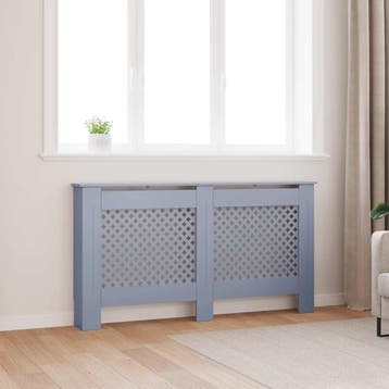 vidaXL Radiatorombouw 152x19x81,5 cm MDF antraciet, Verzenden