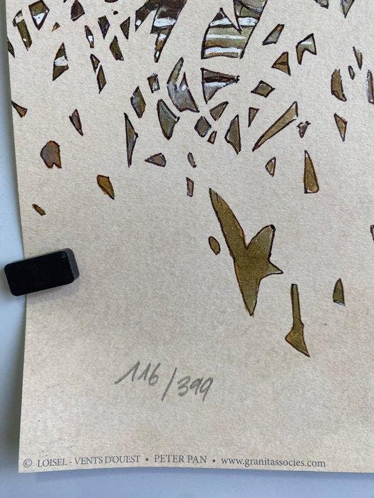 Loisel - Zeefdruk - Peter Pan - Le Pays Imaginaire - Signé, Livres, BD