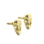 Gouden manchetknopen met artistieke gezichtsvormen, Bijoux, Sacs & Beauté, Boutons de manchette, Ophalen of Verzenden