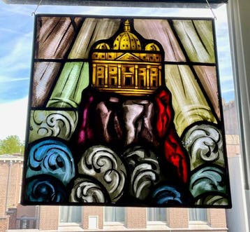 Glas-in-loodraam - 1930-1940