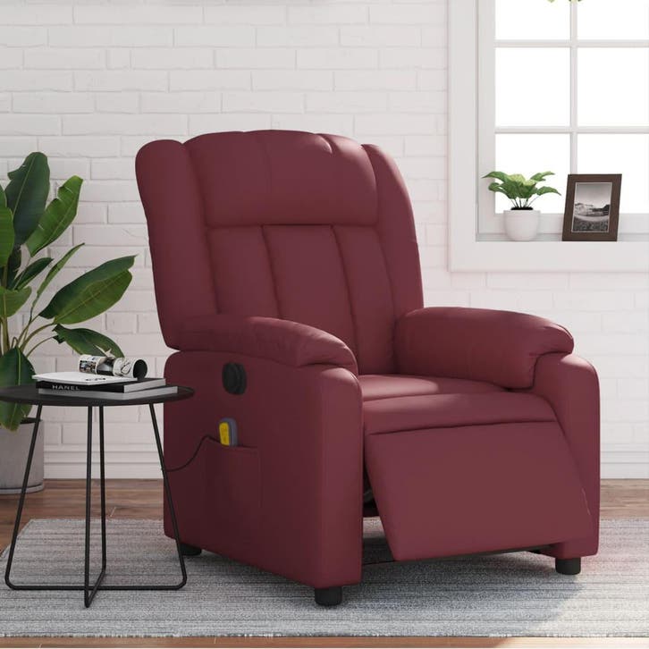 vidaXL Massagestoel verstelbaar elektrisch kunstleer, Huis en Inrichting, Fauteuils, Nieuw, Verzenden