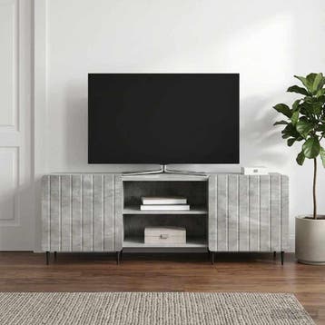 vidaXL TV Kast Betongrijs 150 x 31 x 52 cm Bewerkt hout, Verzenden, Nieuw
