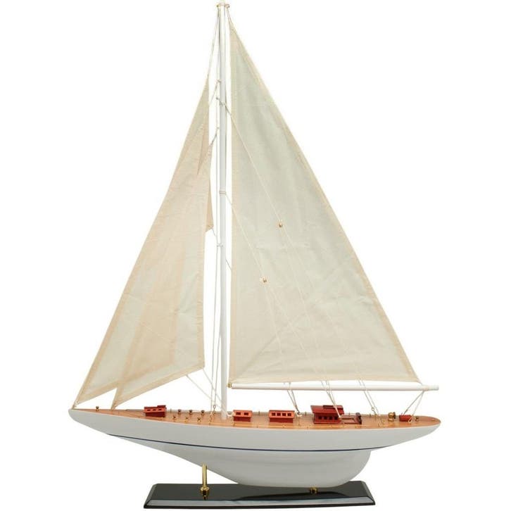 Zeilboot Model 65cm Wit, Hobby & Loisirs créatifs, Modélisme | Bateaux & Navires, Enlèvement ou Envoi