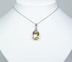 - Art nouveau - au moins argent 800 - citrine naturelle de