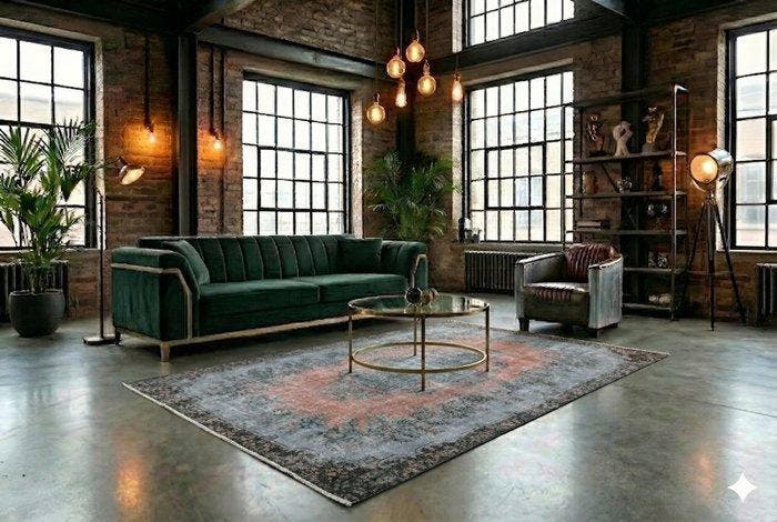 gris-rouge vintage - Tapis - 280 cm - 170 cm - avec, Maison & Meubles, Ameublement | Tapis & Moquettes