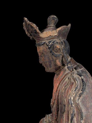 Ming Dynasty (1368-1644) Guanyin - Hout - China - Ming, Antiek en Kunst