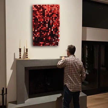 AVA Design - Magic Red mirror premium design interior