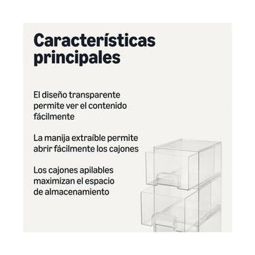 Amazon Basics stapelbare opberglades van kunststof, make-..., Zakelijke goederen, Ophalen of Verzenden