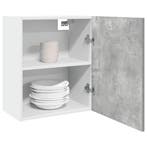 vidaXL Bovenkast Lyon 50x31x60 cm bewerkt hout betongrijs, Verzenden, Nieuw
